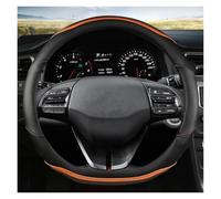 Couvre Volant Housse Volant en Cuir Et Fibre Carbone pour Hyundai pour Elantra pour Santa pour Fe pour Sonata Antidérapant Couvre Volant(Orage D)