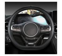 Couvre Volant Housse Volant en Cuir Microfibre en Forme D pour Kia pour Sportage 5 GT-Line 2021-2022 pour Sportage 2022-2023 Antidérapant Couvre Volant(Noir)