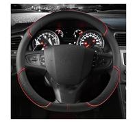 Couvre Volant Housse Volant en Forme D pour Citroen C3 C3-XR 2015-2019 C4 2016-2019 pour Peugeot 408 2014-2019 pour Traveller 2016-2019 Antidérapant Couvre Volant(Rouge)
