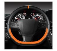 Couvre Volant Housse Volant en Forme D pour Citroen C3 C3-XR 2015-2019 C4 2016-2019 pour Peugeot 408 2014-2019 pour Traveller 2016-2019 Antidérapant Couvre Volant(Orange)