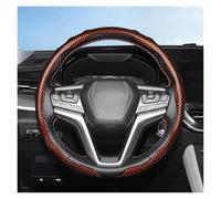 Couvre Volant Housse Volant Texturée À Clipser Design Sport Ondulé Coque Protection pour D-Max Mu-X pour N-Series Elf pour Forward(Brun)