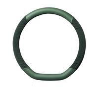 Couvre Volant Housse Volant Voiture en Cuir Housse Volant D'été en Soie Glacée Respirante en Forme D Housse Volant Antidérapante Hommes 38 Cm 15 Pouces Voiture Caches Volant(Green D-Type)