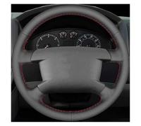 Couvre Volant Housse Volant Voiture en Cuir Noir À Faire Soi-même pour VW pour Caddy 2003-2006 pour Caravelle 2003-2009 pour Transporter T5 2006 Antidérapant Couvre Volant(Noir)