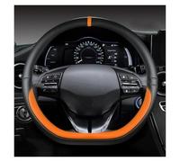 Couvre Volant Housse Volant Voiture en Cuir PU en Forme D Accessoires D'intérieur pour Hyundai pour Ioniq 2016 2017 2018 2019 2020 2021 2022 Antidérapant Couvre Volant(Orage)