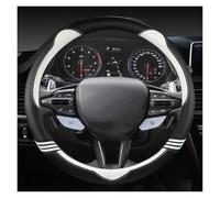 Couvre Volant Housse Volant Voiture pour Hyundai I40 pour I30 pour I20 I10 pour Ix35 pour Ix25 pour Tucson pour Accent pour Lantra pour Santa pour Fe Antidérapant Couvre Volant(White O)