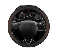 Couvre Volant Housse Volant Voiture pour Mitsubishi pour Outlander pour Pajero ASX Colt pour Lancer Delica Evolution L200 pour Triton Ralliart(Browm)