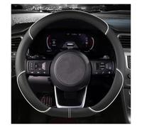 Couvre Volant Housse Volant Voiture pour Nissan pour X-Trail pour Qashqai pour March pour Serena pour Micra pour Kicks 2017-2023 Accessoires Automobiles Voiture Caches Volant(Blanc)