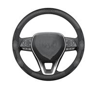 Couvre Volant Housse Volant Voiture pour Toyota pour Crown pour CHR pour Yaris pour Corolla pour Auris pour Rav4 pour Prius pour Camry pour Raize Antidérapant Couvre Volant(White Leather)