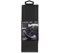 Couvre Volant Micro-Perfore Comfort Grip Xl 41-42 Cm - Noir Surpiqures Rouges