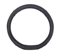 Couvre-volant noir méplat pour Peugeot 208 & 308 II - 35 cm x 9 cm, caoutchouc antidérapant