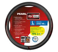 Couvre Volant Noir Perlé En Skeentex Pour Camion Taille M - Diamètre 44/46 Cm
