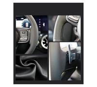 Couvre Volant pour BMW 330i 540i 525i 530i 330Ci pour BMW E46 M3 E39 Housse De Volant De Voiture Tressée en Cuir Microfibre Accessoires De Voiture(Yellow Thread)