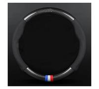 Couvre Volant Pour BMW E36 E46 E39 E90 E60 E70 F10 F30 X1 X2 X3 X5 X7 M2 M3 M5 I3s Housse De Volant De Voiture En Cuir De Vache En Fibre De Carbone Protège Volant (Couleur : A)