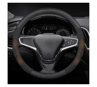 Couvre Volant Pour Chevrolet Aveo Bolt Cavalier Cruze Onix Orlando Pour Silverado Pour Spark Pour Tahoe Pour Suburban Lacetti Tracker Housse Volant Voiture Antidérapant Couvre Volant(The Carbon Orange