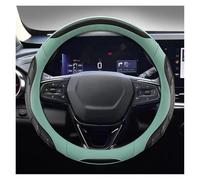 Couvre Volant pour Chevy pour Trax pour Tracker pour Aveo pour Lova RV Housse De Volant De Voiture en Cuir PU 38 Cm 15" Antidérapante Et Résistante À l'usure Voiture Caches Volant(Vert)