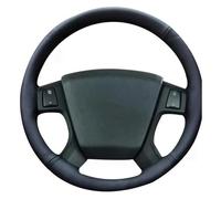 Couvre Volant pour Dodge pour Avenger SXT pour Dodge pour Caliber 2006-2011 Housse De Volant De Voiture Tressée Enveloppe De Volant en Cuir Microfibre Voiture Caches Volant(Brown Thread)