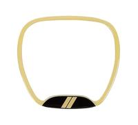 Couvre-Volant pour Dodge pour Charger pour Challenger À Partir 2015 pour Dodge pour Durango À Partir 2014 Cache Décoratif Central Volant Intérieur Voiture(Jaune)