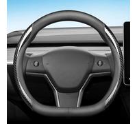 Couvre Volant pour Ford Mustang Mach-E Electric SUV 2020-2024 | Couvre-volant segmenté clipsable avec prise antidérapante assurant une pose rapide et un contrôle précis