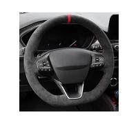 Couvre Volant pour Ford pour Focus pour St-Line pour Fiesta pour St-Line 2018-2019 pour Focus 2019-2020 Housse De Volant De Voiture en Daim Tressé Antidérapant Couvercle Protection Volant(Style 11)