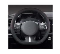 Couvre-Volant pour Hyundai for Tucson 3 2015-2019, Couverture de Volant de Voiture en Cuir Microfibre Antidérapant,Protection de Volant,D