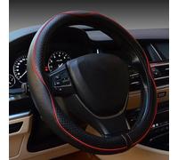 Couvre Volant pour Hyundai i10 II 2013-2019 | Housse Cuir Haut de Gamme Convient aux Volants Standard 14,5-15 Pouces Accessoires Style Élégant
