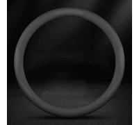 Couvre Volant pour Hyundai New 5 Seats Santafe 2019-2023, Housse de Volant en Simili-Cuir Antidérapante et Respirante Protection Accessoire Intérieur,O-Shape-Black