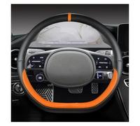 Couvre Volant pour Hyundai pour Ioniq 5 2016-2022 Housse Volant Voiture en Forme D en Cuir PU Accessoires Automobiles Intérieur Antidérapant Couvre Volant(Orage)