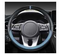 Couvre Volant pour Kia pour Ceed pour Sorento pour Cerato K2 K3 K4 K5 KX3 KX5 2022 Housse De Volant De Voiture 38 Cm 15" Cuir Voiture Caches Volant(Blue O Shape)