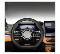 Couvre Volant pour Mazda for Fit 2 3 5 6 GH Mx5 Cx3 Cx5 Cx30 2016 2017 2018 2020 2024 Housse Volant en Forme D Housse Volant Voiture(Black O Punch)
