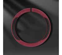 Couvre-Volant pour Mitsubishi Pajero 1982-2021 V60 V70, Daim et Cuir Synthétique, Adapté aux Formes O/D, Perforé au Laser Respirant, Anneau Interne Antidérapant, Accessoires Voiture