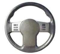 Couvre Volant pour Nissan pour Pathfinder III pour Frontier pour Xterra pour Navara 2005-2015 Housse De Volant De Voiture en Cuir Tressé pour Volant Voiture Caches Volant(Beige)