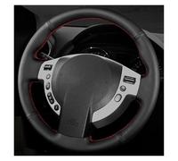 Couvre Volant pour Nissan pour Qashqai pour X-Trail pour Nissan NV200 pour Rogue Housse De Volant De Voiture en Cuir Véritable Accessoires De Voiture(Green Thread)