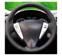 Couvre Volant pour Nissan pour Versa 2013 2014 2015 Housse Volant Voiture Tressée Accessoires Intérieurs Automatiques Antidérapants Enveloppe De Direction Voiture Caches Volant(Green Thread)