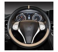 Couvre Volant pour Nissan pour X-Trail pour Qashqai pour March pour Serena pour Micra Housse De Volant De Voiture Accessoires Automobiles Voiture Caches Volant(O Shape Beige)