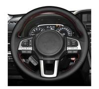 Couvre Volant pour Subaru pour Legacy 2016 pour Outback 2015 2016 pour XV 2016 pour Forester 2016 Housse Volant De Voiture Tressée en Cuir Véritable Voiture Caches Volant(Green Thread)