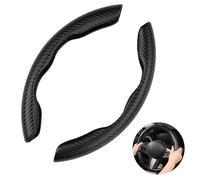 Couvre Volant pour Volvo XC90 2016 2017 2018 2019 2020 2021 2022 2023, Couvre Volant Voiture Segmentée Housse Volant Housse Volant Voiture Protege Volant Voiture,Blac-k
