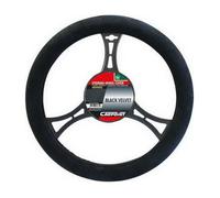 Carpoint Housse de volant 2510075 Suédine universelle 37-39 cm Noir