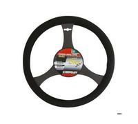 Couvre volant - Universel - 35 cm - Caoutchouc - Tissu - Noir