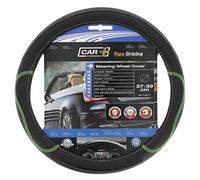 Couvre Volant Universel Noir Surpiqure Verte 37-39CM