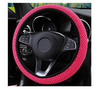 Couvre Volant Voiture 1 Pièces Housse Volant Voiture Housse Volant Automatique Anti-dérapant Accessoire Style Voiture Universel Couvre Volant Universelle(Rose red)