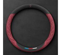 Couvre Volant Voiture Aspect Daim pour Suzuki Jimny 2018 2019 2020 2021 2022 2023, Housse De Volant Sport Antidérapante, Protection en Microfibre Douce Et Respirante, Design Racing,E-O