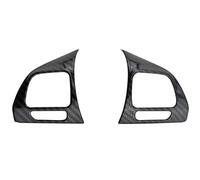 Couvre Volant Voiture Autocollant Chromé Pour Volant Voiture Revêtement D'habillage Pour VW Pour Golf Mk6 Pour Passat B7 Pour CC Pour Eos Pour Tiguan Pour Housse Volant Accessoires(Carbon fiber black)