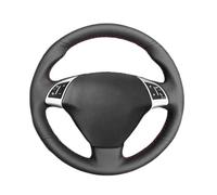 Couvre Volant Voiture Couverture Volant Voiture Tressée À La Main Garniture en Cuir Perforé Protection pour Fiat Bravo Doblo Grande Punto Linea Qubo(Beige Thread)