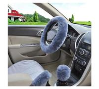 Couvre Volant Voiture Couvre-volant Universel Voiture 3 Pièces Ensemble Couvercles D'engrenage Frein À Main Accessoires D'intérieur Voiture Couvre Volant Universelle(BlueGrey)