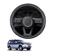Couvre Volant Voiture en Fibre de Carbone pour Everest U268 2003-2012 Forme Ronde Antidérapant Respirant Accessoires intérieurs Noir Mat,Matte