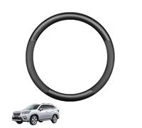 Couvre Volant Voiture en Fibre de Carbone pour Forester SK 2018-2023 Forme Ronde Antidérapant Respirant Accessoires intérieurs Noir Mat,Matte+Leather