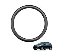 Couvre Volant Voiture en Fibre de Carbone pour SX4/S-CROSS JY 2013-2020 Forme Ronde Antidérapant Respirant Accessoires intérieurs Noir Mat,Matte+Leather
