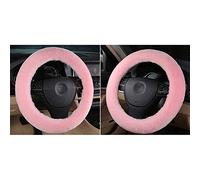 Couvre Volant Voiture Fourrure Housse de Volant Hiver Chauffant Couvre-Volant Caches Universel Elastique Couvercle Couverture de Volant Luxe Protège-Volant Laine Doux pour Camion Auto Jeep 35-43CM