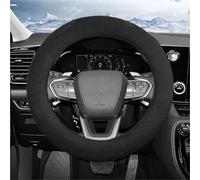 Couvre Volant Voiture Hiver Convient pour la Housse de Volant en Peluche pour Lexus, Housse de Protection antidérapante Chaude à la Mode pour l'automne et l'hiver pour RX Nx ES Gx(Black)