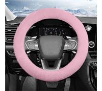 Couvre Volant Voiture Hiver Convient pour la Housse de Volant en Peluche pour Lexus, Housse de Protection antidérapante Chaude à la Mode pour l'automne et l'hiver pour RX Nx ES Gx(Pink)